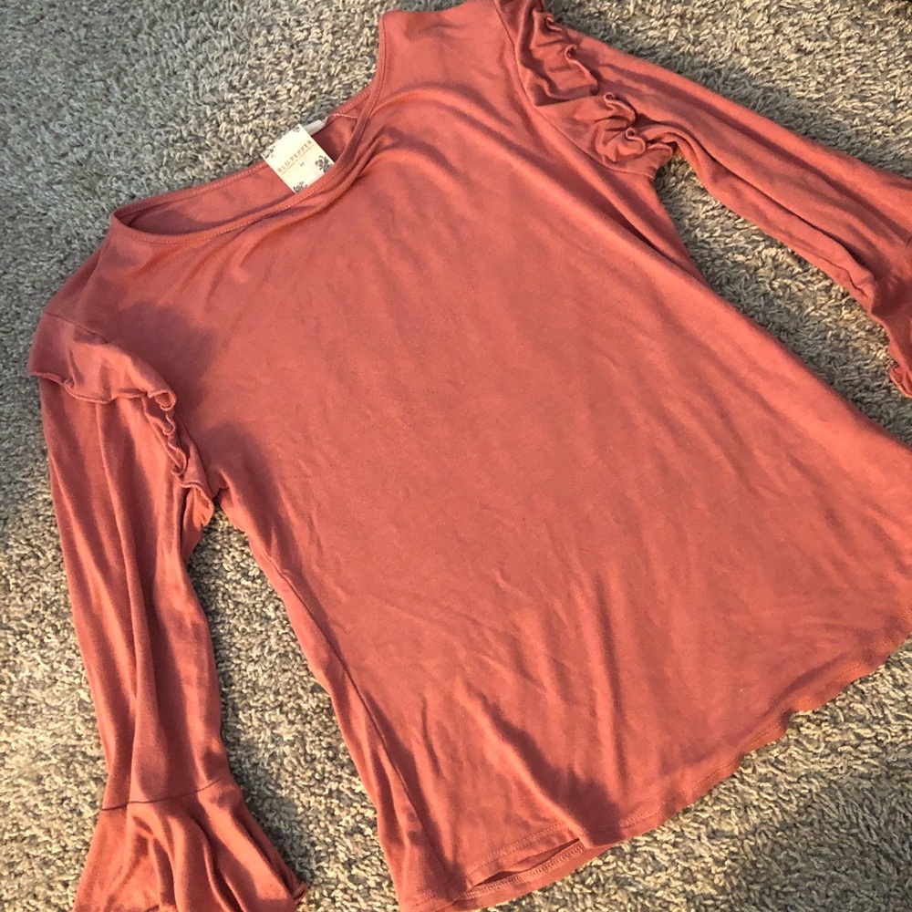 Dillard’s comfy ruffled tee shift